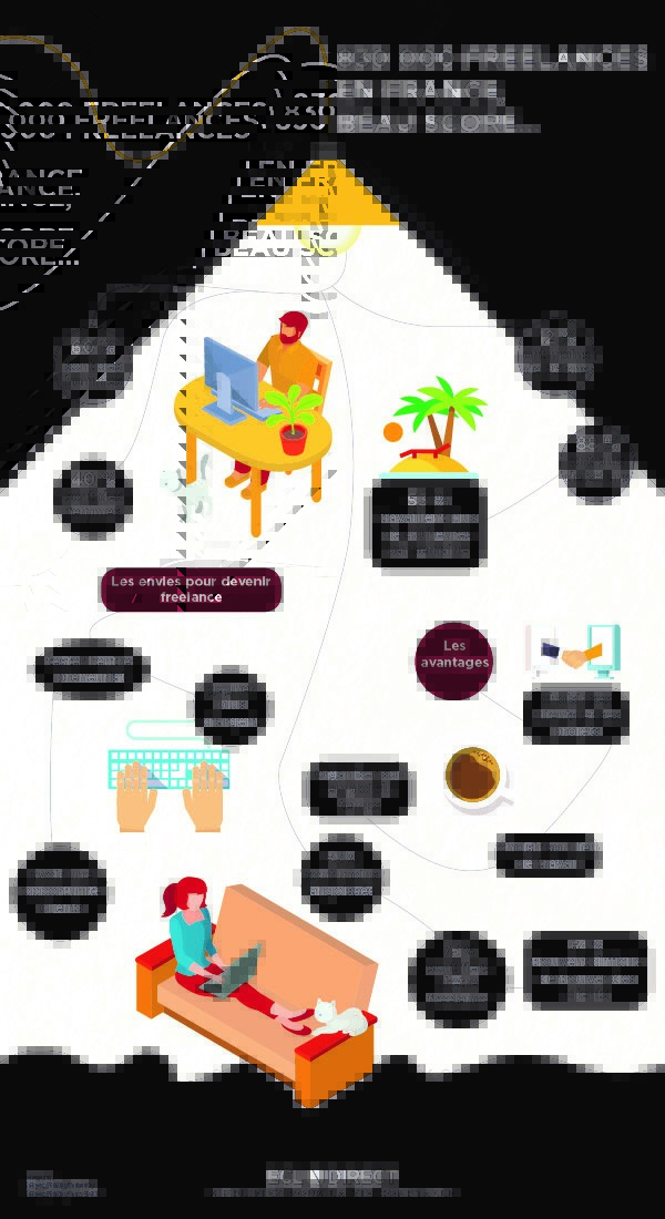 infographie qui sont les freelances