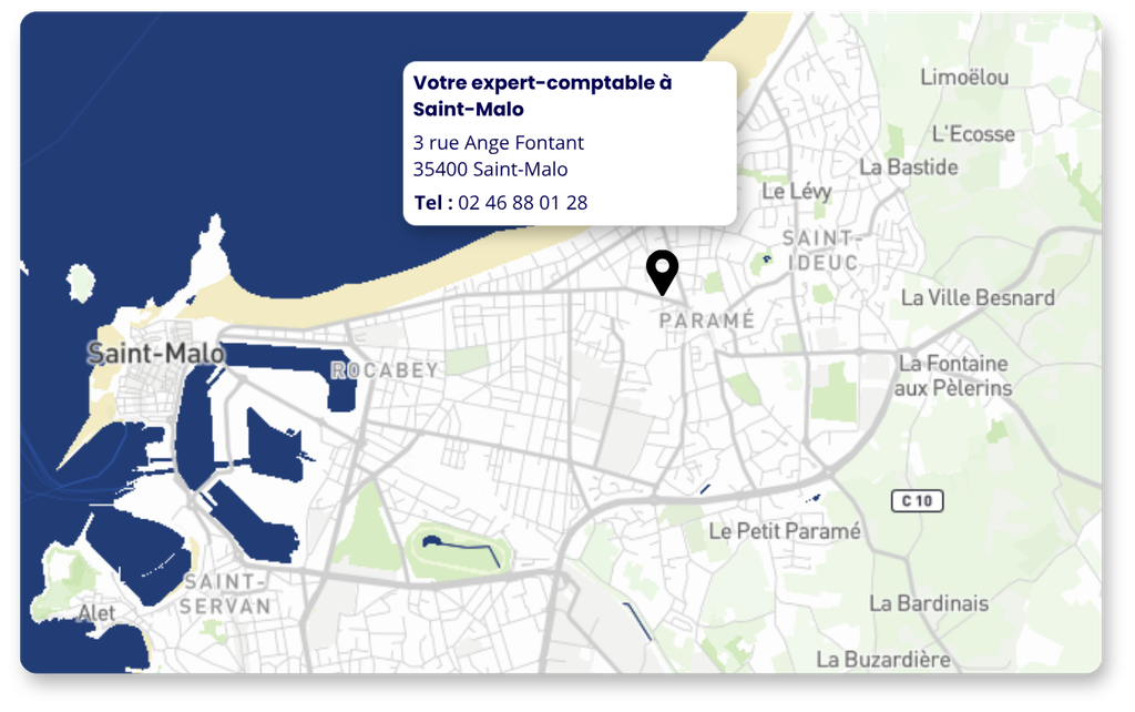 Carte de Saint-Malo avec la localisation du cabinet Amarris Expertise Comptable Saint-Malo:
3 rue Ange Fontant, 35400, Saint-Malo
Tel : 02 46 88 01 28
